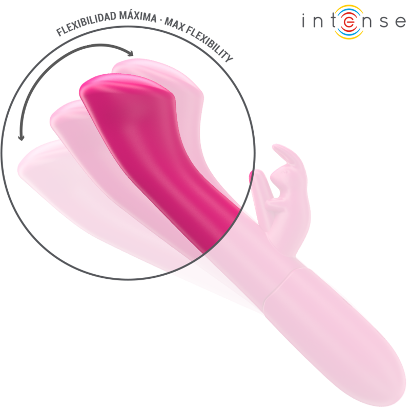 INTENSE - JULIETA RABBIT VIBRADOR 18.6 CM 10 VIBRACIONES ROSA