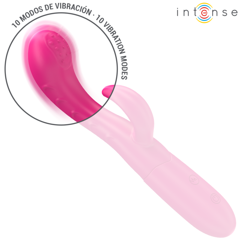 INTENSO - AMARA VIBRADOR CON LENGUA ESTIMULANTE 10 VIBRACIONES ROSA