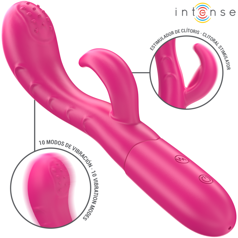 INTENSO - AMARA VIBRADOR CON LENGUA ESTIMULANTE 10 VIBRACIONES ROSA