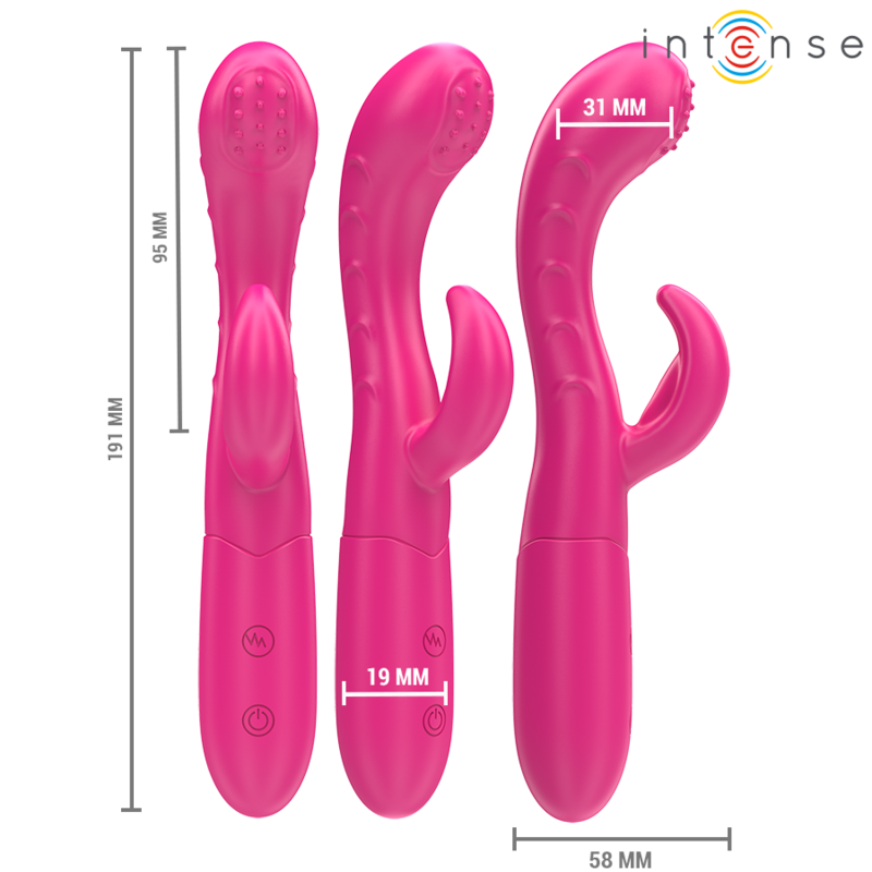 INTENSO - AMARA VIBRADOR CON LENGUA ESTIMULANTE 10 VIBRACIONES ROSA