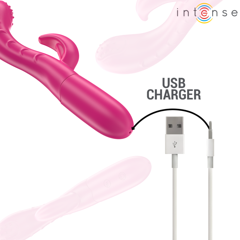INTENSO - AMARA VIBRADOR CON LENGUA ESTIMULANTE 10 VIBRACIONES ROSA