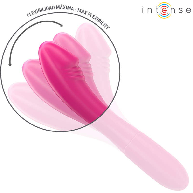 INTENSO - VIBRADOR BELINDA 19 CM FLEXIBLE 10 VIBRACIONES ROSA