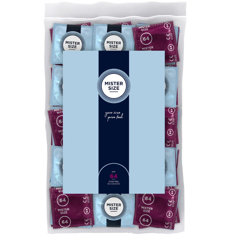 MISTER SIZE - CONDONES TALLA XXL 64 MM (100 UNIDADES)