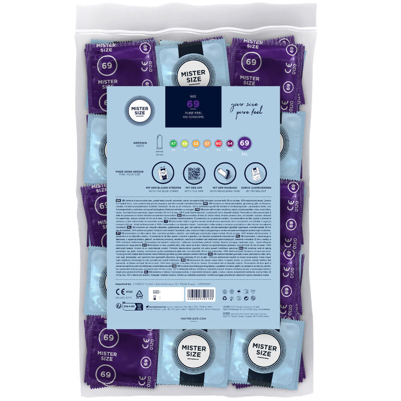 MISTER SIZE - CONDONES TALLA XXXL 69 MM (100 UNIDADES)