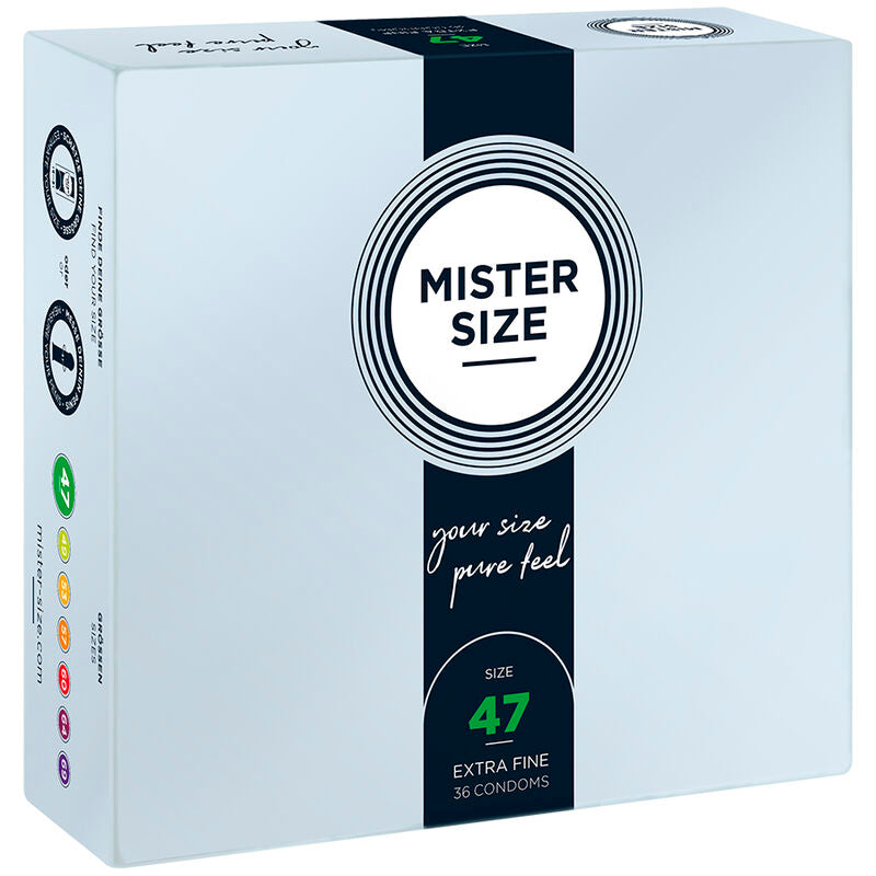MISTER SIZE - CONDONES TALLA XS 47 MM (36 UNIDADES)