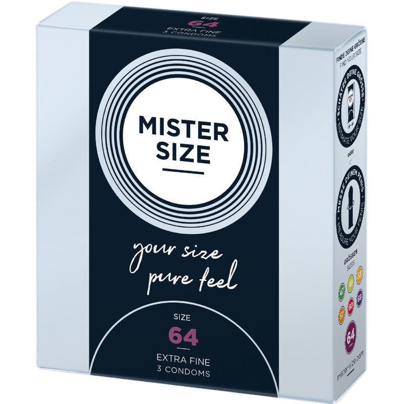 MISTER SIZE - CONDONES TALLA XXL 64 MM (3 UNIDADES)