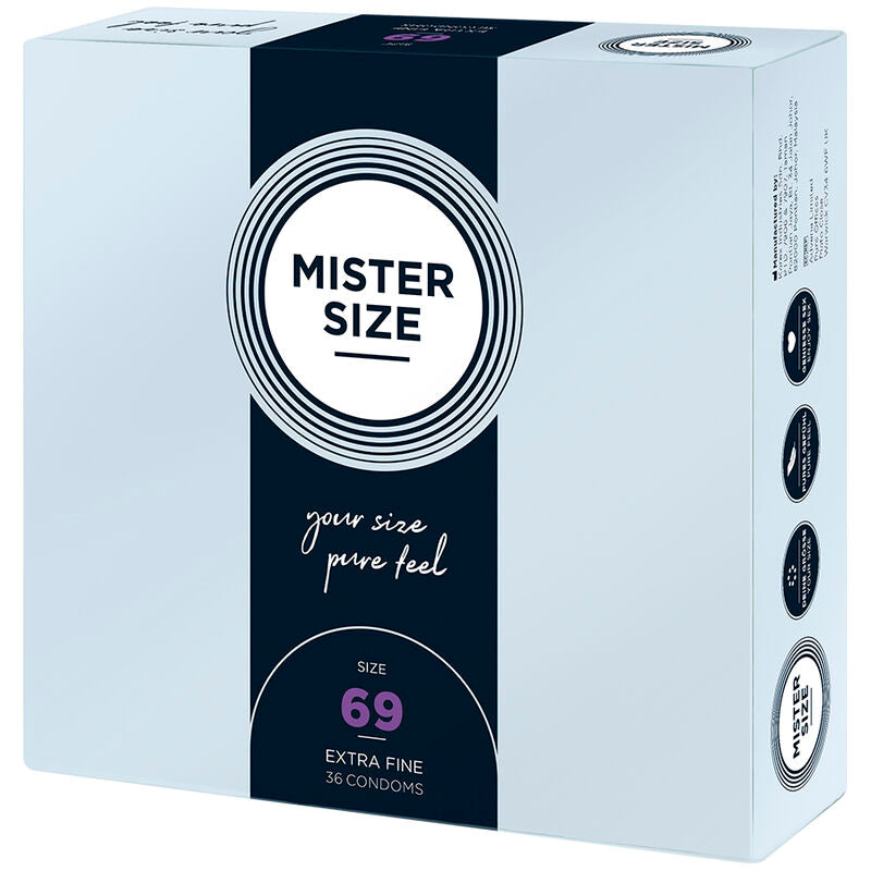 MISTER SIZE - CONDONES TALLA XXXL 69 MM (36 UNIDADES)