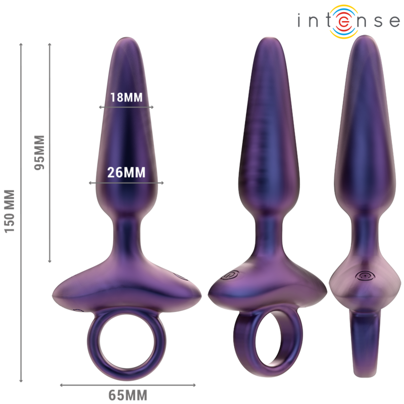 INTENSO - PLUG ANAL VIBRADOR MARLON MODELO 4 CONTROL REMOTO