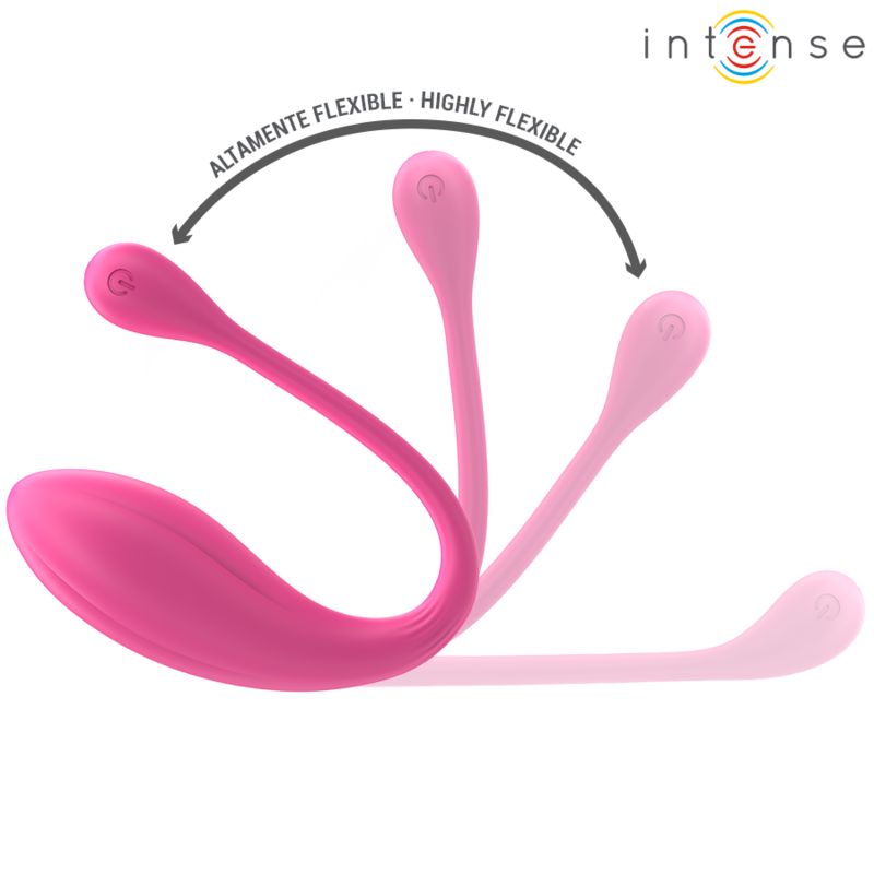 INTENSE - JANICE U VIBRADOR DOBLE ESTIMULACIÓN 10 VIBRACIONES ROSA CONTROL REMOTO