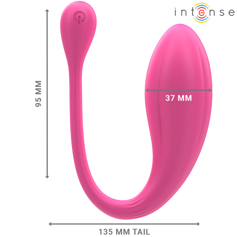 INTENSE - JANICE U VIBRADOR DOBLE ESTIMULACIÓN 10 VIBRACIONES ROSA CONTROL REMOTO