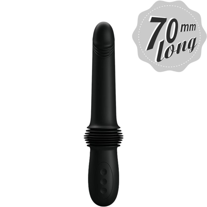 PRETTY LOVE - VIBRADOR PAZUZU 3 MODOS DE EMPUJE NEGRO