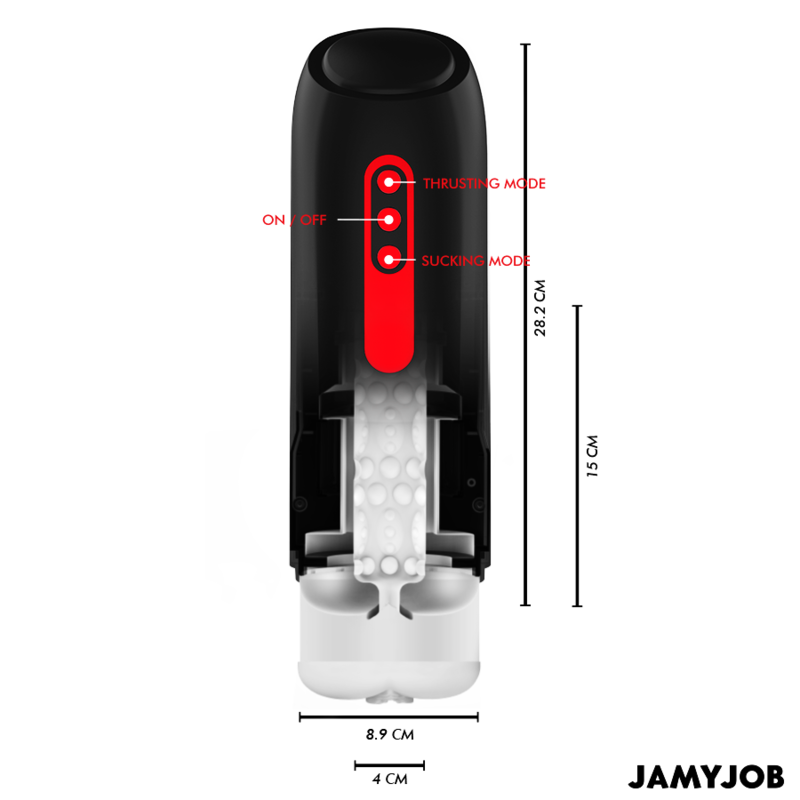 JAMYJOB - MASTURBATORE VAGINALE AUTOMATICO PHANTOM 5 MODALITÀ ONDE E SPINTE STIMOLANTI
