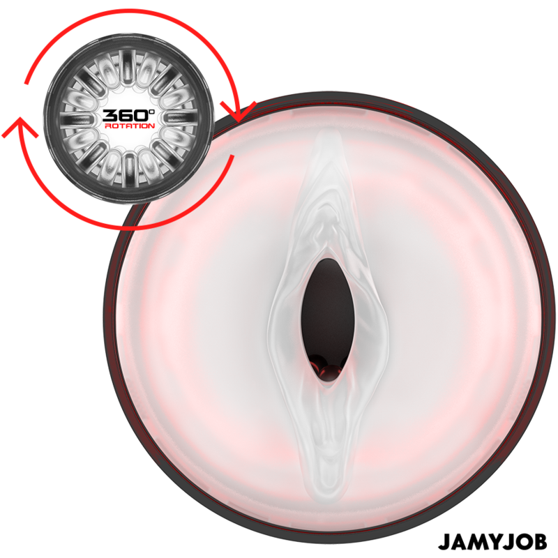 JAMYJOB - MASTURBATORE VAGINALE AUTOMATICO CYCLONE 10 MODALITÀ DI ROTAZIONE E SPINTA