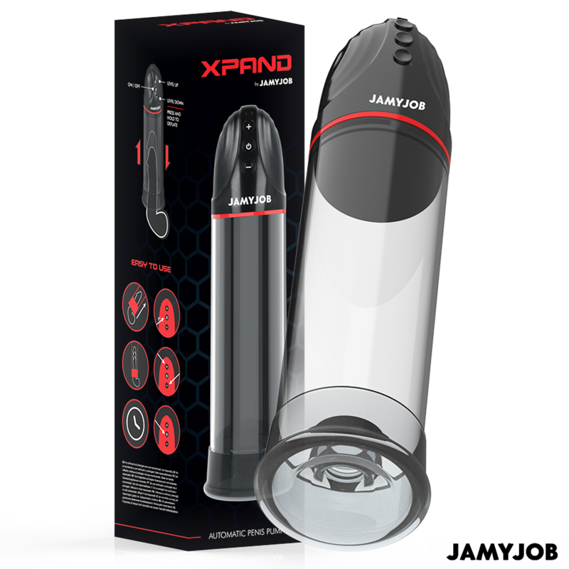 JAMYJOB - XPAND AUTOMATIC PUMP 3 LEVELS OF STIMULATING WAVES GREY