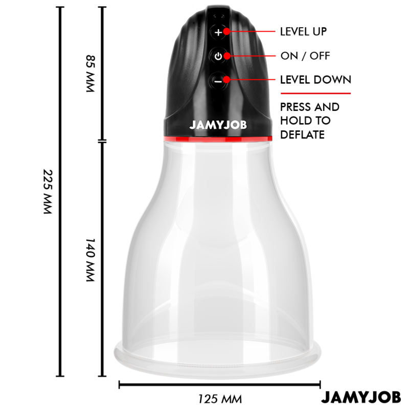 JAMYJOB - POMPA AUTOMATICA PER TESTICOLI XPAND LITE 3 LIVELLI DI ONDE STIMOLANTI GRIGIO