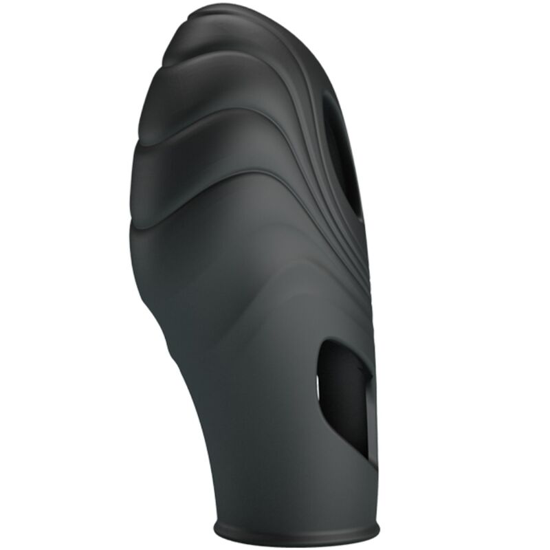 PRETTY LOVE - VIBRADOR DE DEDO DE SILICONA LICH NEGRO