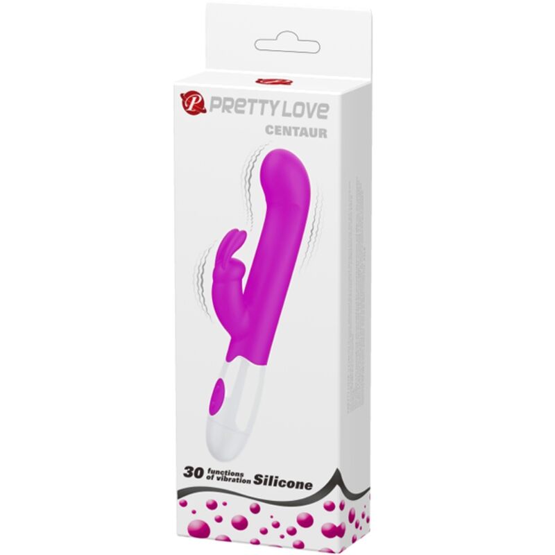 PRETTY LOVE - VIBRADOR CENTAUR CONEJO 30 MODOS DE VIBRACIÓN MORADO