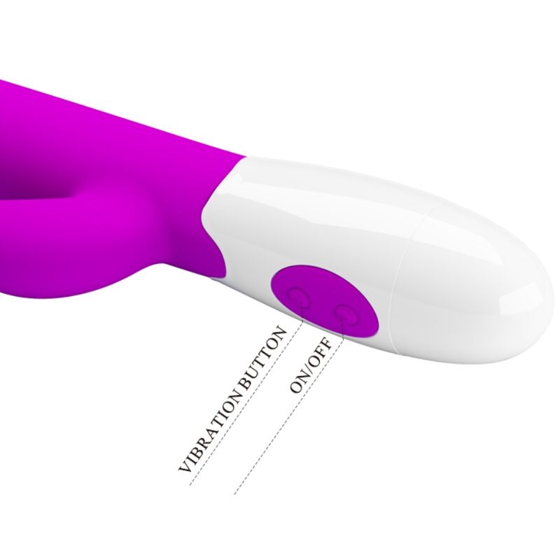 PRETTY LOVE - VIBRADOR CENTAUR CONEJO 30 MODOS DE VIBRACIÓN MORADO