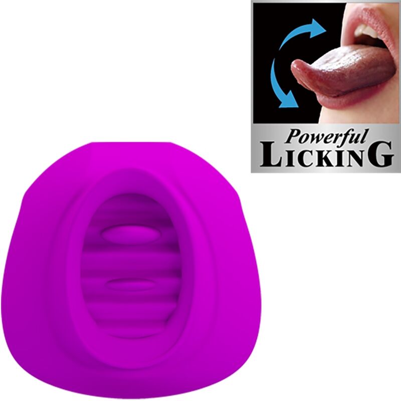 PRETTY LOVE - ESTIMULADOR DE CLÍTORIS CON LENGUA ESTELLE 12 VIBRACIONES MORADO
