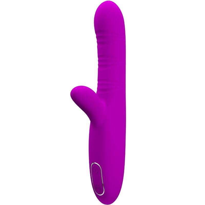 PRETTY LOVE - VIBRADOR MULTIFUNCIÓN ANGELIQUE + ESTIMULADOR DE CLÍTORIS MORADO