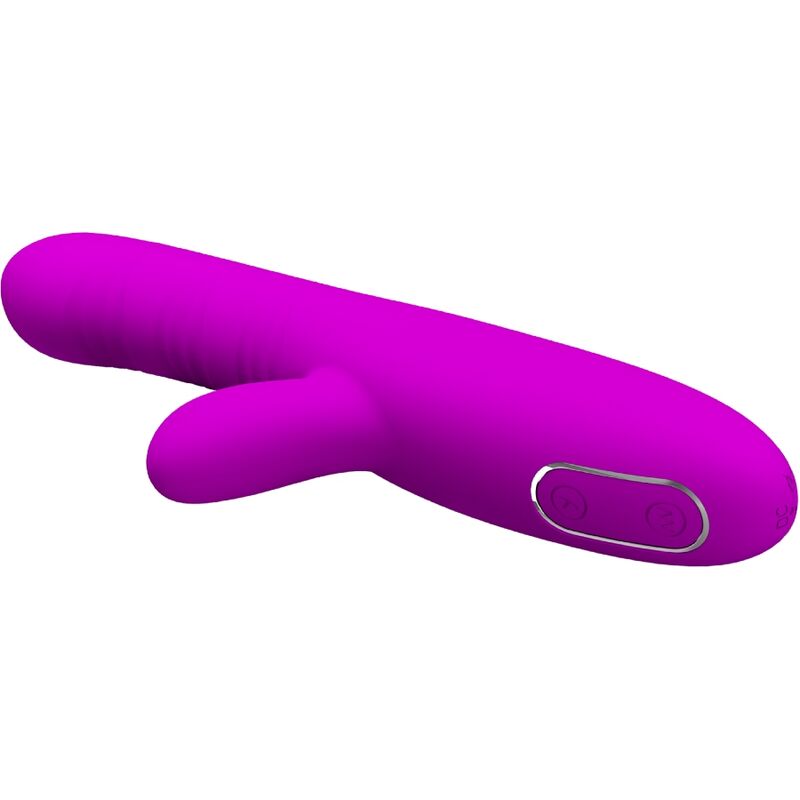PRETTY LOVE - VIBRADOR MULTIFUNCIÓN ANGELIQUE + ESTIMULADOR DE CLÍTORIS MORADO