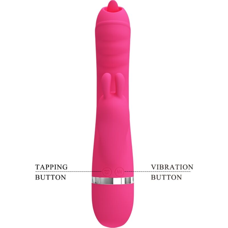 PRETTY LOVE - VIBRADOR CONEJO MULTIFUNCIÓN PHOENIX ROSA