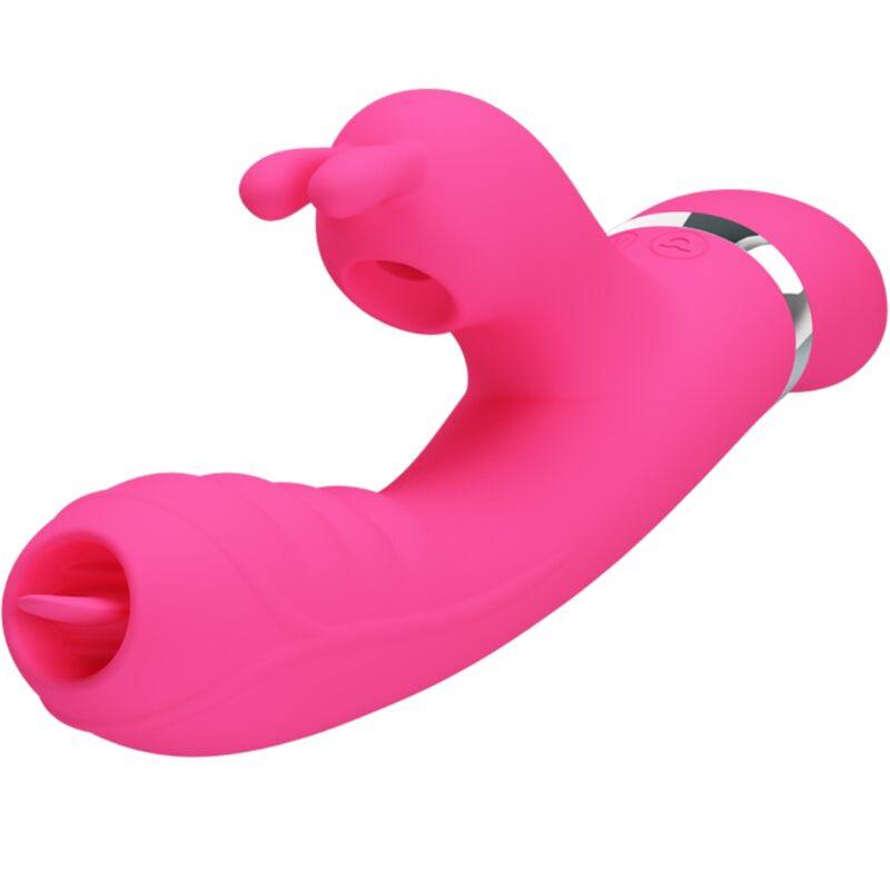 PRETTY LOVE - VIBRADOR CONEJO MULTIFUNCIÓN PHOENIX ROSA