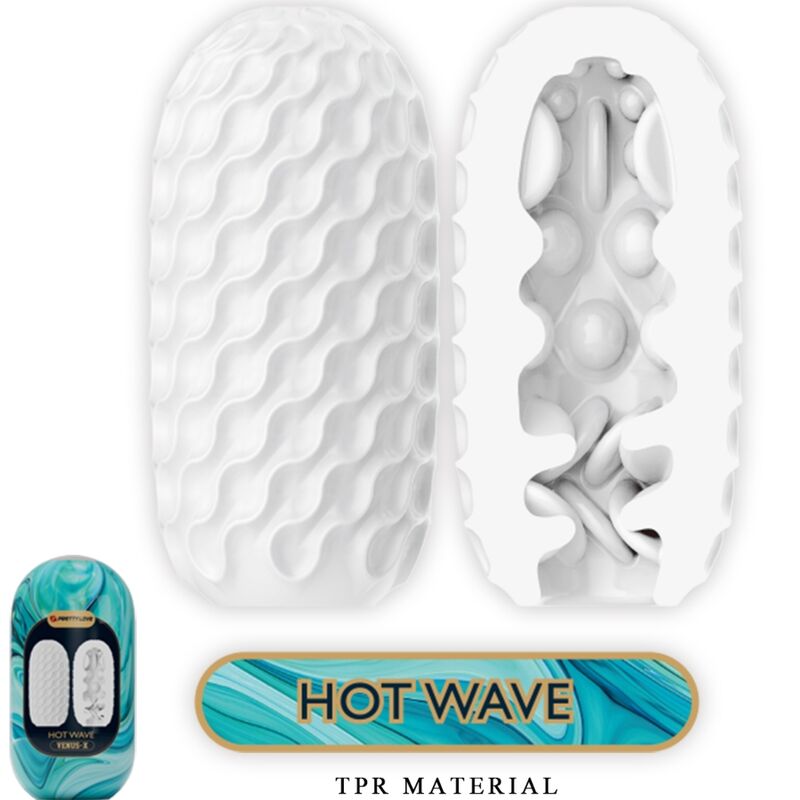 PRETTY LOVE - MASTURBADORES MASCULINOS DE SILICONA VENUS X 15 BLANCOS