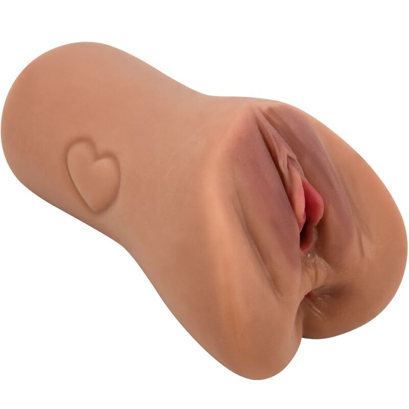 CRAZY BULL - DISEÑO DE VAGINA Y ANO ESCARLATA CON UN CORAZÓN DE CARNE