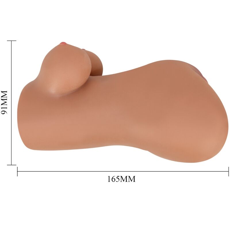 CRAZY BULL - HANNAH DOBLE MASTURBADOR VAGINA Y ANO REALISTA MULATA
