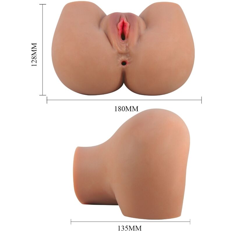 CRAZY BULL - MILA VIBRADOR TRASERO CON VAGINA Y ANO REALISTAS CONTROL REMOTO