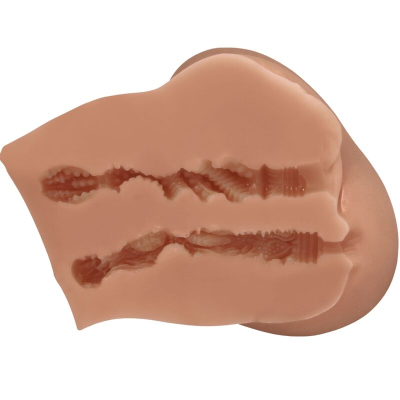 CRAZY BULL - LUNA VIBRADOR TRASERO CON VAGINA Y ANO REALISTAS CONTROL REMOTO