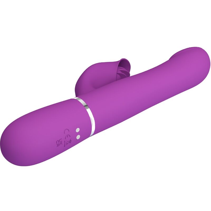 PRETTY LOVE - VIBRADOR Y ESTIMULADOR MULTIFUNCIÓN 4 EN 1 MORADO