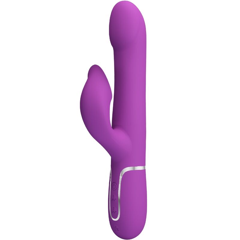 PRETTY LOVE - VIBRADOR Y ESTIMULADOR MULTIFUNCIÓN 4 EN 1 MORADO