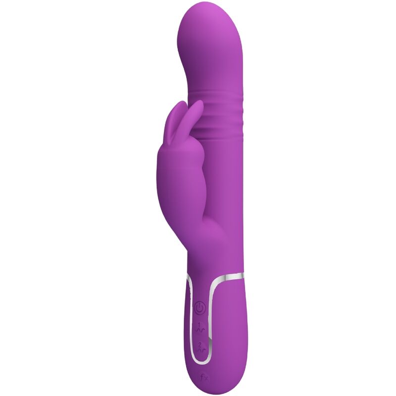PRETTY LOVE - COALE VIBRADOR CONEJO MULTIFUNCIÓN 4 EN 1 MORADO
