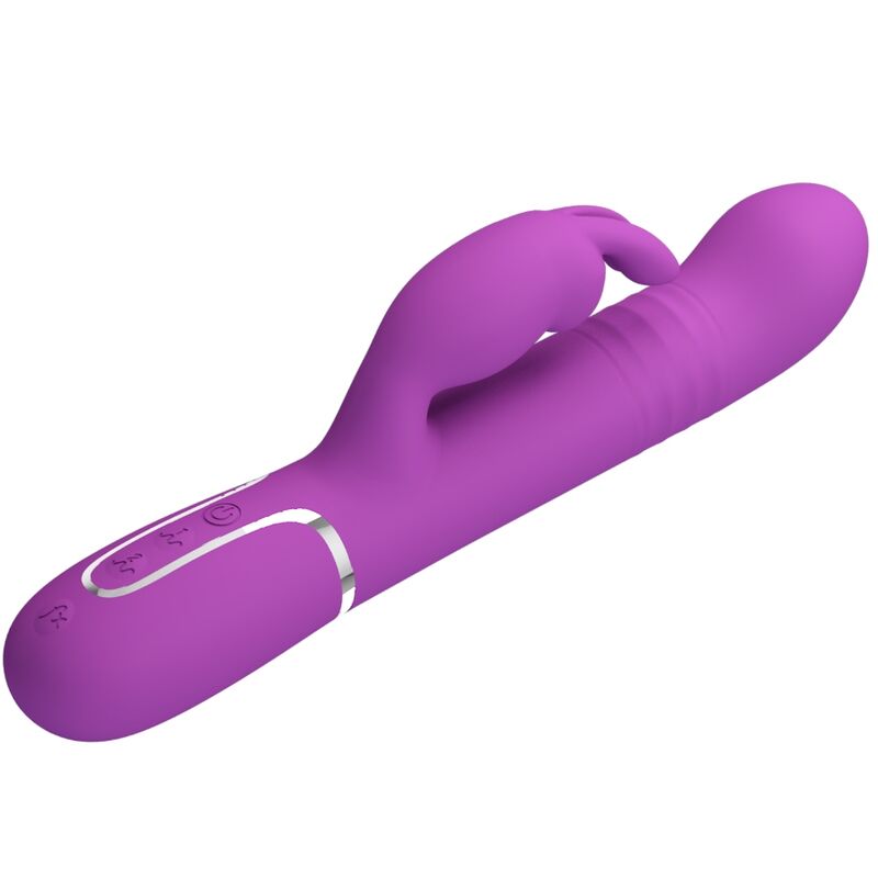 PRETTY LOVE - COALE VIBRADOR CONEJO MULTIFUNCIÓN 4 EN 1 MORADO