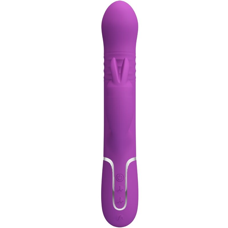 PRETTY LOVE - COALE VIBRADOR CONEJO MULTIFUNCIÓN 4 EN 1 MORADO