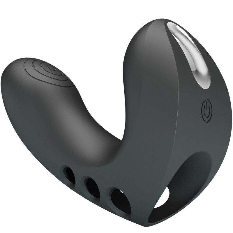 PRETTY LOVE - VIBRADOR DE DEDO CAMELIA 7 VIBRACIONES NEGRO
