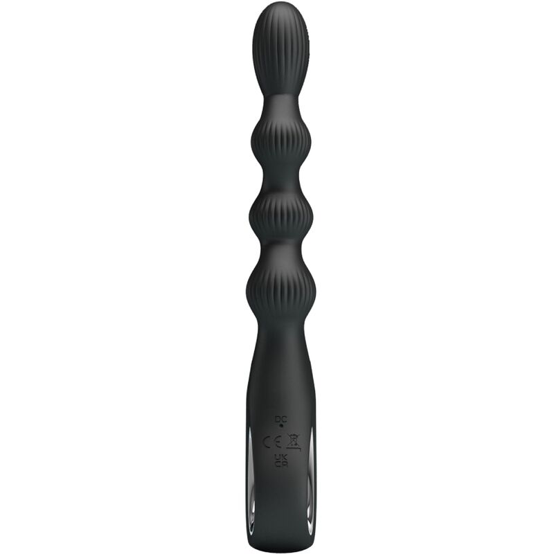 PRETTY LOVE - VIBRADOR ANAL FEDERER 12 VIBRACIONES NEGRO