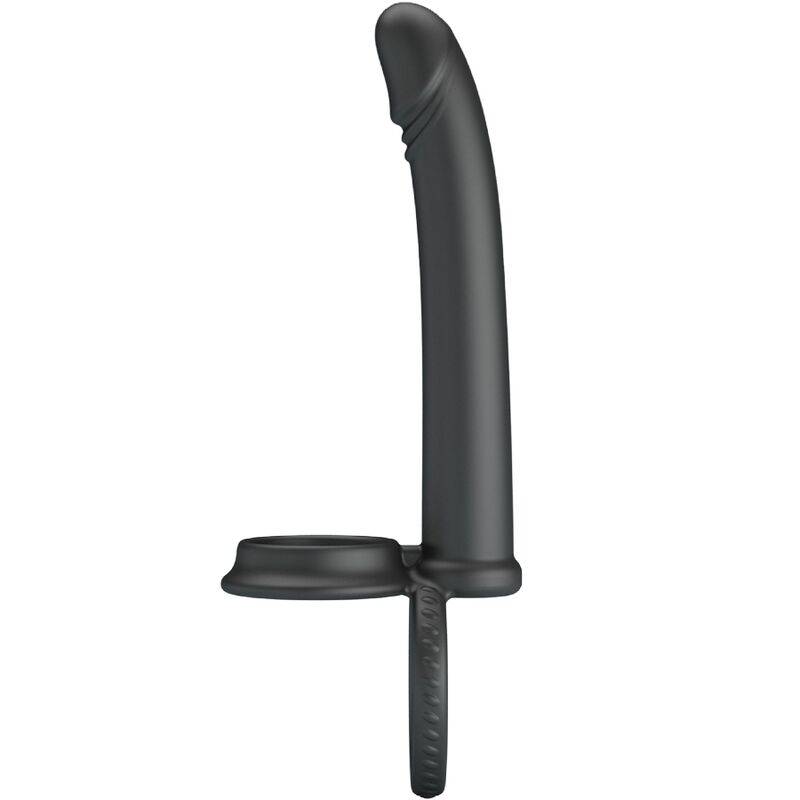 PRETTY LOVE - DILLION DOBLE PENETRACIÓN ANILLO PARA EL PENE NEGRO