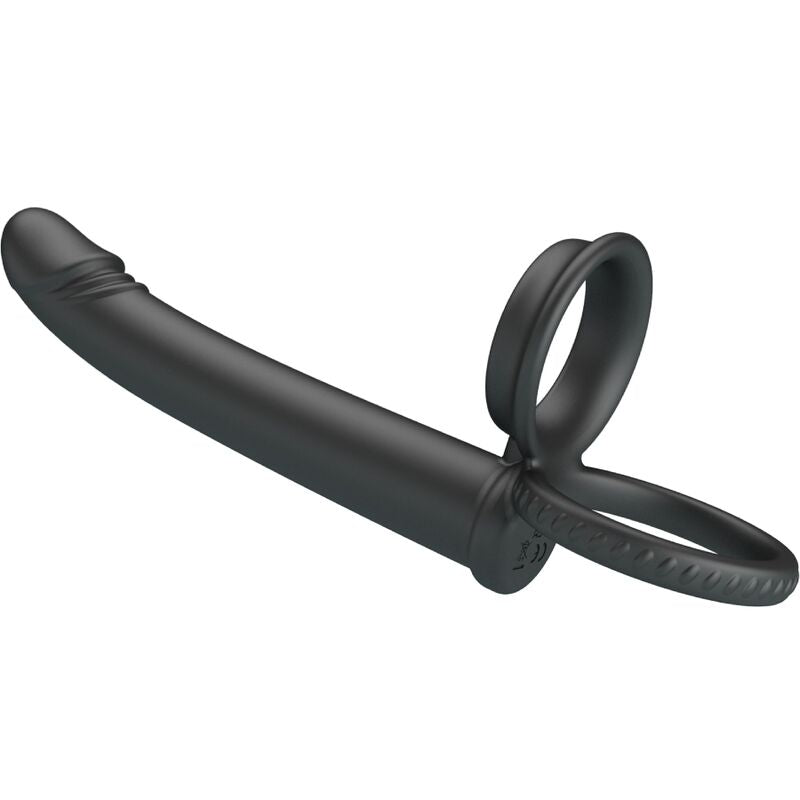 PRETTY LOVE - DILLION DOBLE PENETRACIÓN ANILLO PARA EL PENE NEGRO