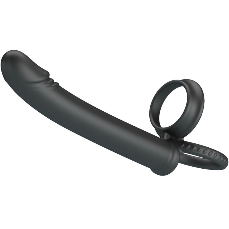 PRETTY LOVE - DILLION DOBLE PENETRACIÓN ANILLO PARA EL PENE NEGRO