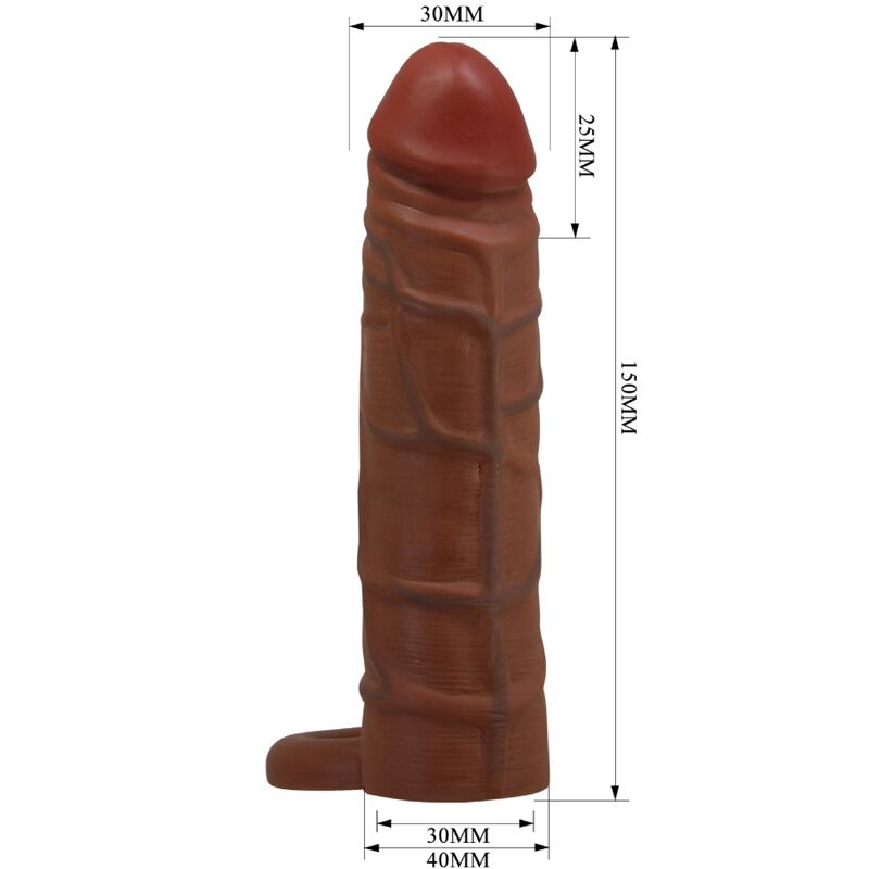 PRETTY LOVE - FUNDA PARA PENE KAILE CON EXTENSIÓN DE 2,5 CM MULATO
