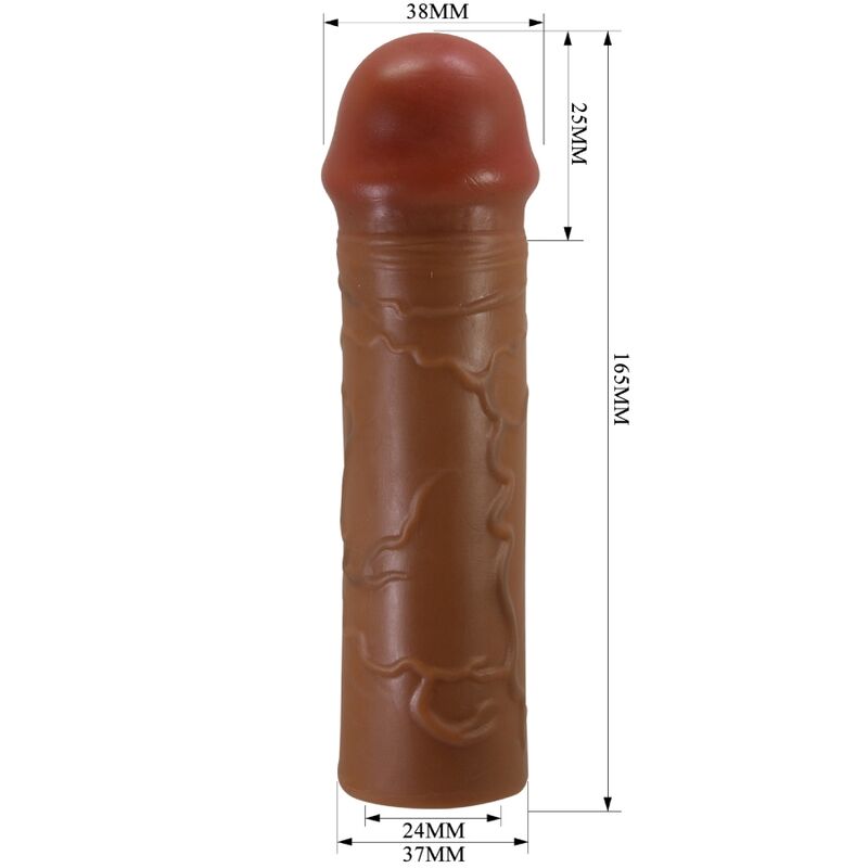 PRETTY LOVE - FUNDA PARA PENE NILE CON EXTENSIÓN DE 2,5 CM MULATO