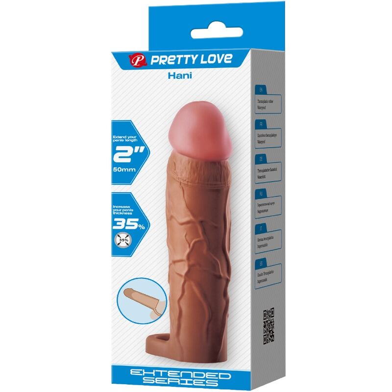 PRETTY LOVE - FUNDA PARA PENE HANI CON EXTENSIÓN DE 5 CM MULATO