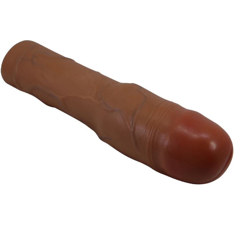PRETTY LOVE - FUNDA PARA PENE KYLIAN CON EXTENSIÓN DE 7,6 CM MULATO