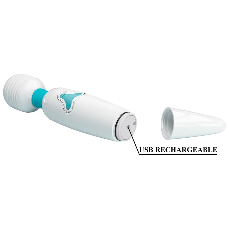 PRETTY LOVE - VIBRADOR CLOUD WAND 7 VIBRACIONES BLANCO