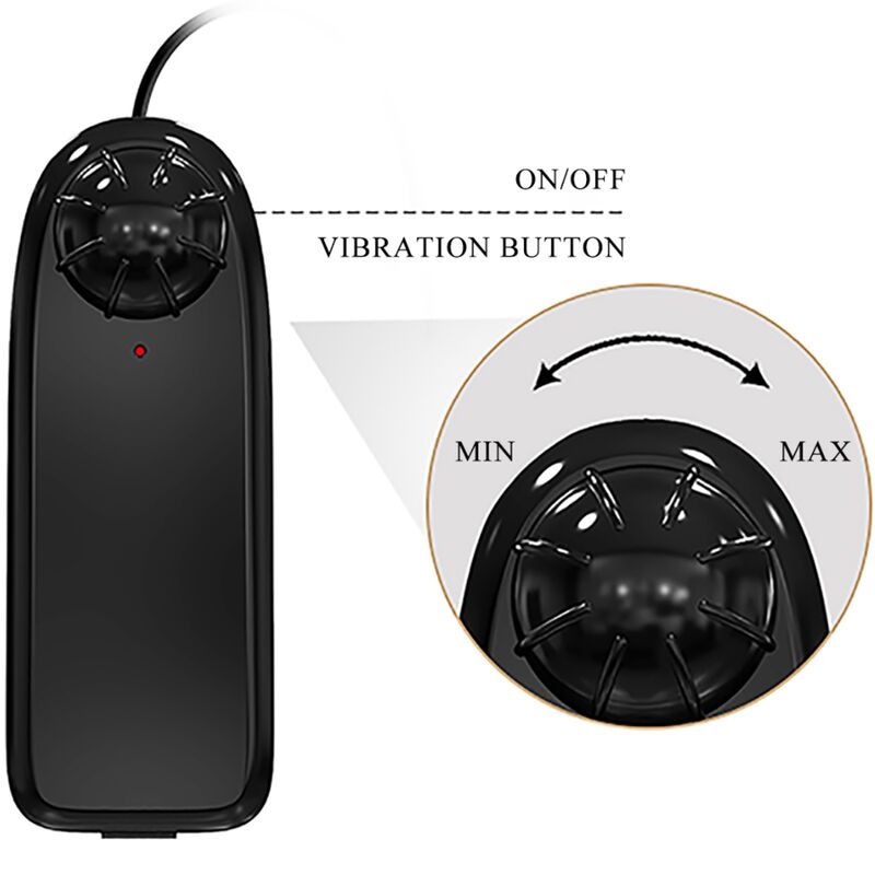 BAILE - CATOBLEPAS VIBRADOR REALISTA 20.6 CM CARNE CONTROL REMOTO