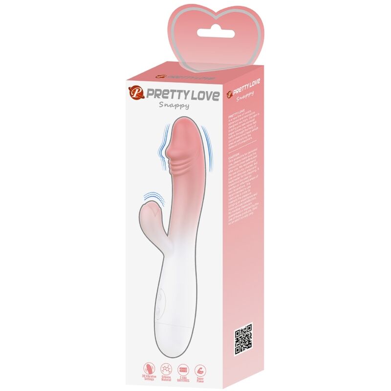 PRETTY LOVE - VIBRADOR SNAPPY RABBIT 30 VIBRACIONES ROSA