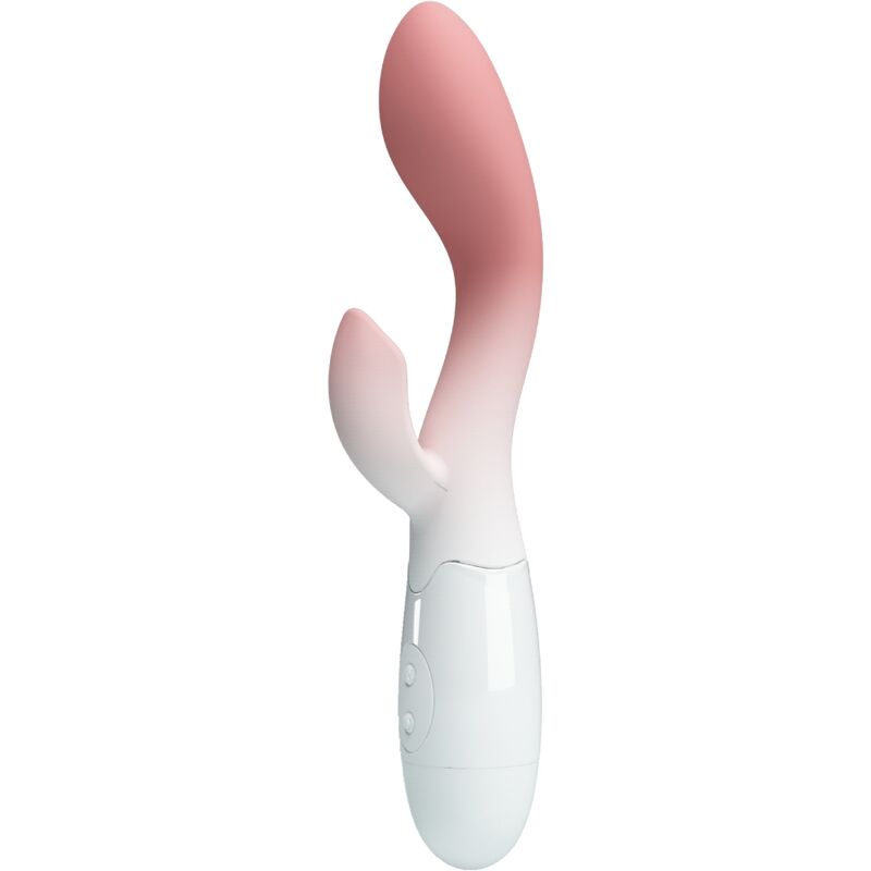PRETTY LOVE - VIBRADOR PUNTO G BRILLANTE + ESTIMULADOR DE CLÍTORIS 30 VIBRACIONES ROSA